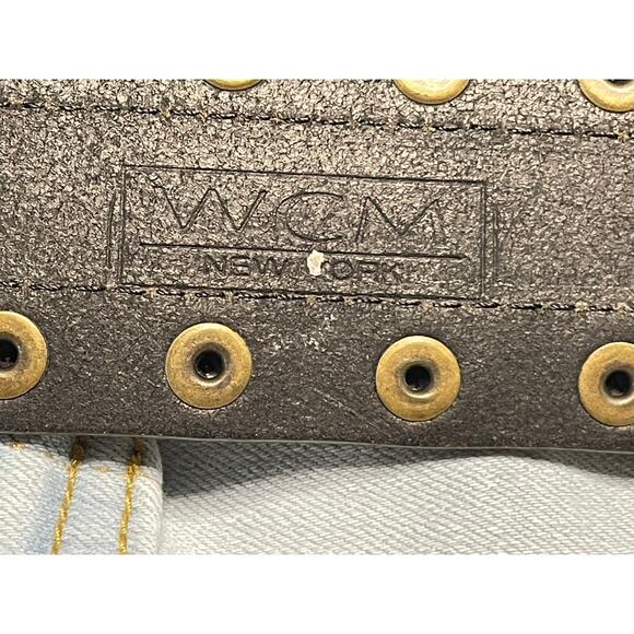 WCM Snake Italian Leather Wide Belt L45.5" W1.75" 38"-42" - Picture 6 of 8